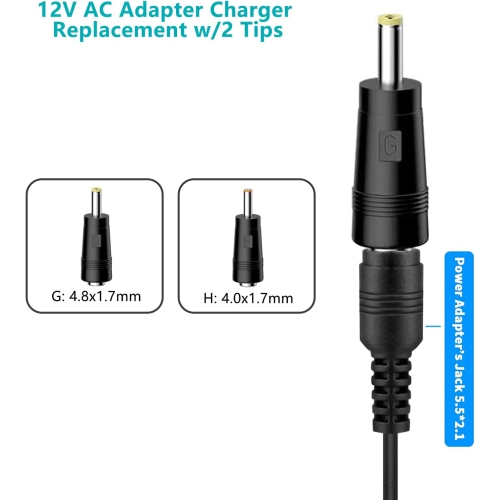 Replacement 12V AC DC Power Cord Charger for TP-Link Deco M3 M4 M5 S4 X20 X55 X60 X90 P9 E4, AC1750 AX1800 AX3000 T120150-2b1 Archer A7 A8 A21 AX50