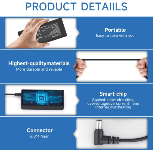 14V Power Cord for Samsung Monitor 15 17 18 19 20 22 23 24 27, Samsung SyncMaster S22C300H P2770 SA350 UE590 S27D360H UN22F5000AF S27B350H S27E390H