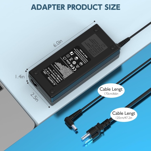 19V 7.1A 135W Laptop Charger Adapter for Acer Nitro 5 7 Predator Helios 300 - AN515-41 AN515-43 AN515-51 AN515-52 A515-53 AN515-54 AN515-55-53AG