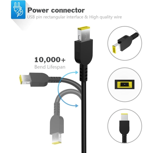 65W Lenovo Thinkpad Charger for Lenovo Thinkpad T430 T440S T440P T450 T460S T540P T560 Lenovo Yoga 2 11S 13 AC Adapter Power Supply Cord