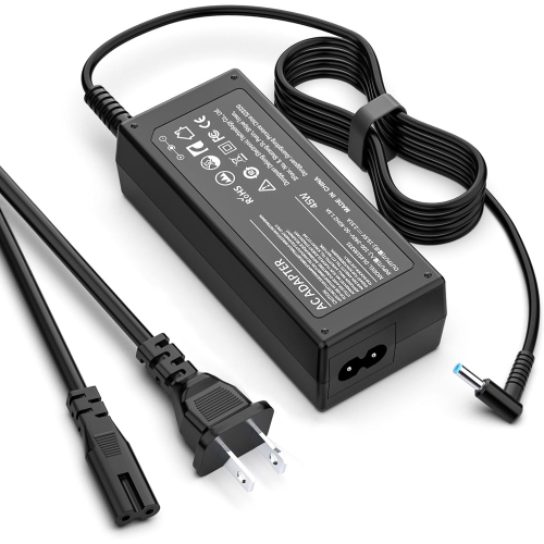 HP 45W Laptop Charger for Hp Stream 11 13 14, Pavilion x360 11 13, Envy x360 x2 13 15, EliteBook, Probook, Spectre AC Adapter Power Supply Cord 19.5V