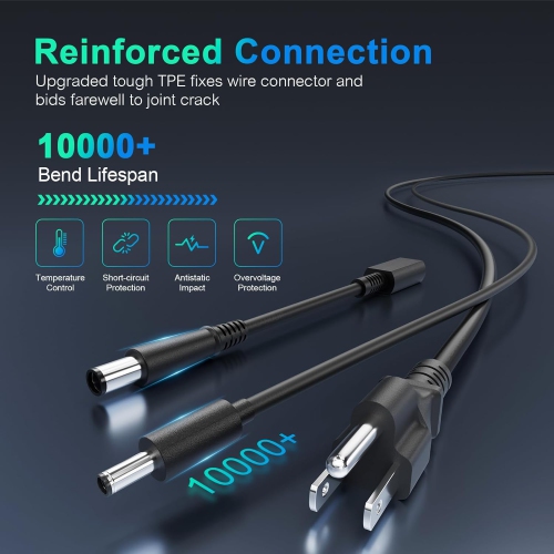 65w 45w Dell Laptop Charger Compatible for All Dell Models Inspiron 15 14 13 17 3000 5000 7000 Dell Latitude Vostro Ac Adapter 5558 5559 La45nm140