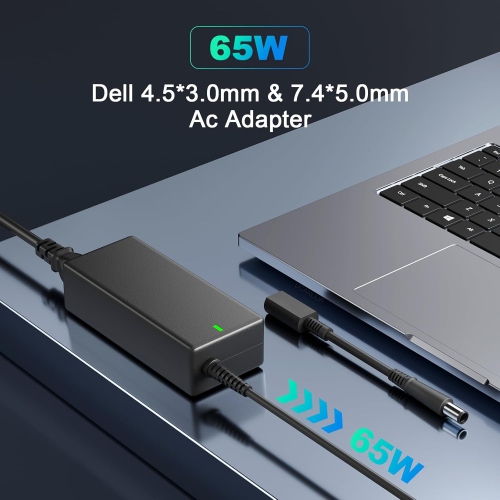 65w 45w Dell Laptop Charger Compatible for All Dell Models Inspiron 15 14 13 17 3000 5000 7000 Dell Latitude Vostro Ac Adapter 5558 5559 La45nm140
