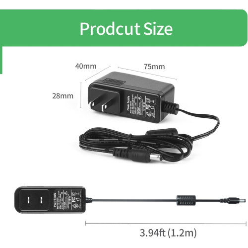 Adaptateur d'alimentation 0,5 A/500 mA AC-240 V vers DC 5,5 mm 12 V x 2,1 mm Transformateurs d'alimentation 100 V pour