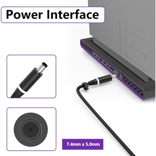 New Slim 240W GaN 19.5V 12.31A AC Power Supply Adapter Laptop Charger for Dell Alienware, Dell Precision Laptop