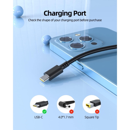 65W 45W Chromebook Charger Fit for Lenovo Acer Dell Asus HP Samsung Google Pixel Huawei Matebook Laptop, USB C Universal Chromebook Charger