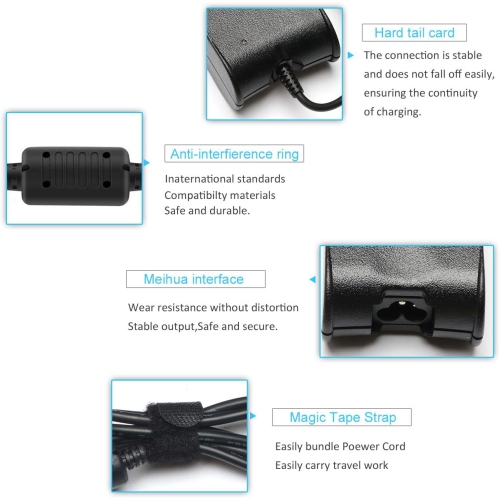 19.5V 3.34A 65W AC Adapter Laptop Charger Replacement for Dell Latitude 3190 3189 5400 5480 5490 7490 E5500 E5470 E6430 E6500 E6530 Chromebook 11