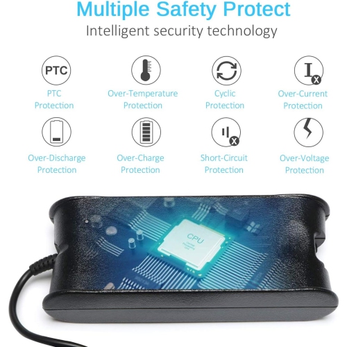 19.5V 3.34A 65W AC Adapter Laptop Charger Replacement for Dell Latitude 3190 3189 5400 5480 5490 7490 E5500 E5470 E6430 E6500 E6530 Chromebook 11