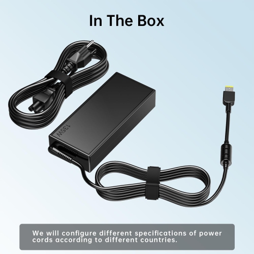 135W Charger for Lenovo Thinkpad Slim Tip, for Lenovo Ideapad Gaming L340 3-15 Laptops