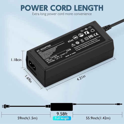 14V AC Adapter Charger for Samsung Monitor 15 17 18 19 20 22 23 24 27 Monitor TV LED LCD SyncMaster S22C300H P2770 SA350 UE590 S27D360H UN22F5000AF