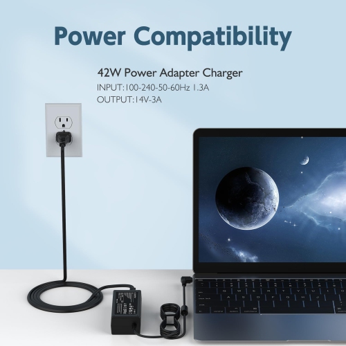 14V AC Adapter Charger for Samsung Monitor 15 17 18 19 20 22 23 24 27 Monitor TV LED LCD SyncMaster S22C300H P2770 SA350 UE590 S27D360H UN22F5000AF