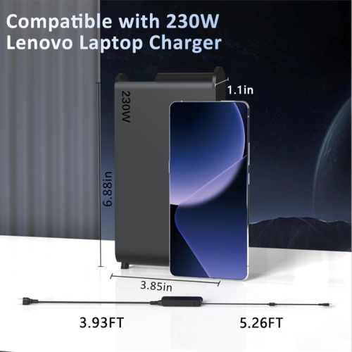 Chargeur de portable de 230 W pour chargeur Legion 5 de Lenovo, Legion 7 5P C7 S7 Y540 Y545 Y740 Y730 Y900 Y910 Y920 Y7000 Thinkpad P1 P73 P53