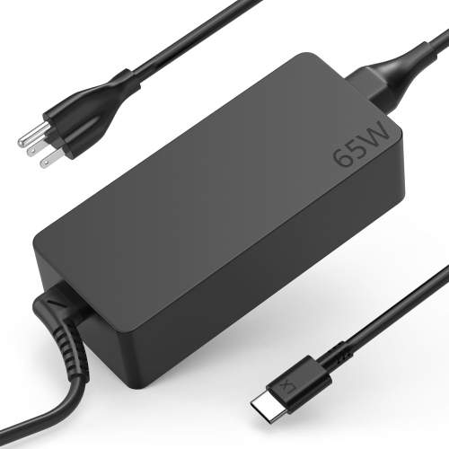 Image 1 de 6.. Chargeur USB-C de 65&nbsp;W pour ThinkPad Yoga Chromebook de Lenovo - ThinkPad T480 T480s T490 E580 E585 X1 T580 T580s Chromebook 300e 500e C330 Yoga