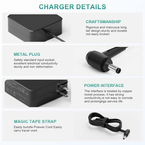 65W 45W Laptop Charger for Lenovo IdeaPad 3 310 320 330 330s 5 510 510S 100S 110 120 130 S145 S340 Series Charger Flex 4 5 6 14 Chromebook N22 N23