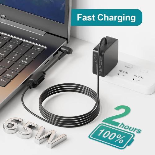 65W 45W Laptop Charger for Lenovo IdeaPad 3 310 320 330 330s 5 510 510S 100S 110 120 130 S145 S340 Series Charger Flex 4 5 6 14 Chromebook N22 N23
