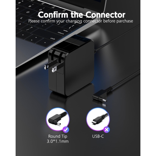 19V 2.37A 45W AC Laptop Charger for Acer Aspire 5 3 1 Laptop A515-46 A515-44 A515-45 Swift Spin 1 3 SF113-31 SF114-34 SF315-52 SF314-54 SP314-21