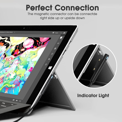 Surface Charger, 44W Surface Power Supply Ac Adapter Compatible with Microsoft Surface Pro 4, Surface Pro 3, Surface Pro 6, Surface Pro 7, Surface