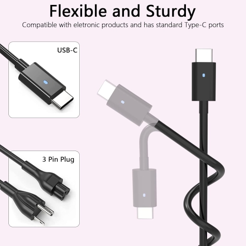 130W USB C Laptop Charger for Dell Precision 5770 5760 5750 5570 3571 5470 3561 3551 3541 5530 5550 3550 3570 3480,XPS 15 9520 9510 17 9720 9710 9700