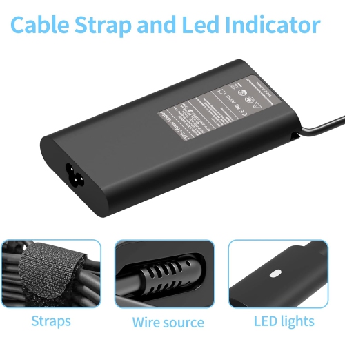 130W USB C Laptop Charger for Dell Precision 5770 5760 5750 5570 3571 5470 3561 3551 3541 5530 5550 3550 3570 3480,XPS 15 9520 9510 17 9720 9710 9700