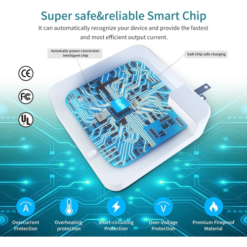 140W Mac Book Pro Charger - USB C Fast Charger Power Adapter, Compatible with MacBook Pro 16, 15, 14, 13 Inch, MacBook Air 13 Inch, Included 5.9 ft