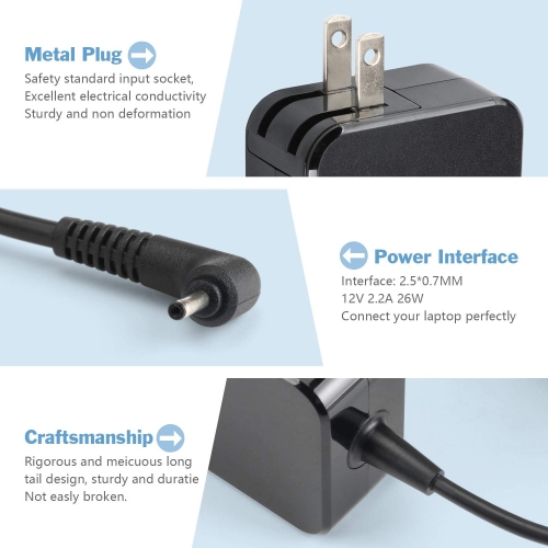 Chromebook Charger Adapter for Samsung 11.6 Laptop Computer PA-1250-98 Chromebook 3 2 303C 500C 503C XE500C13 XE501C13 XE303C12 XE500C12 XE503C12