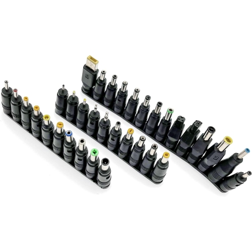 34 PCS DC Barrel Jack tip Set, Charger Connector Tips, Barrel Jack Adapter, DC Charger Plug Tips 5.5mm x 2.1mm, DC Barrel Plug, Laptop Power