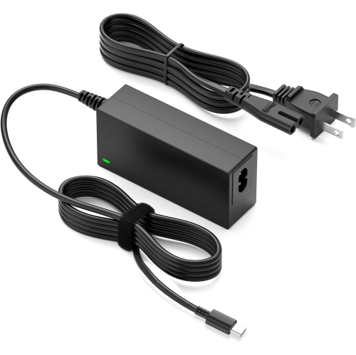 Chargeur USB-C Chargeur 65&nbsp;W pour Chromebook Remplace Lenovo Yoga ThinkPad HP Spectre Dell Latitude Acer ASU Samsung Google Pixel Huawei