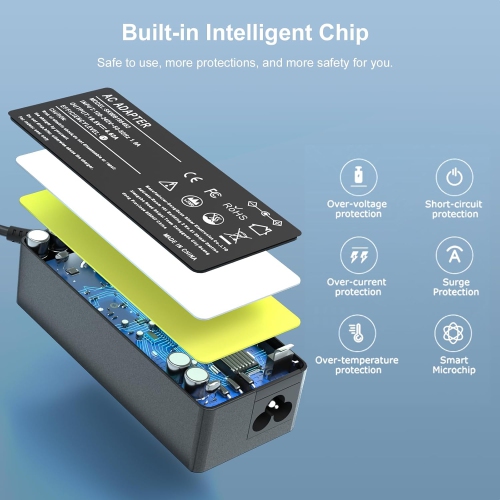 90W 16Tips Universal Laptop Charger - Fit for HP Dell Acer Asus Lenovo Samsung LG IBM Google Toshiba Sony Fujitsu MacBook Pro Gateway Notebook