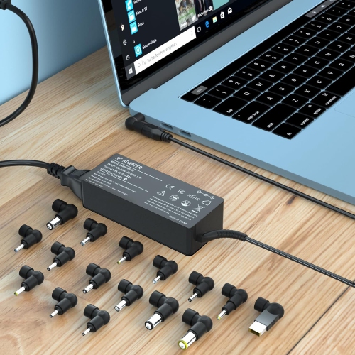 90W 16Tips Universal Laptop Charger - Fit for HP Dell Acer Asus Lenovo Samsung LG IBM Google Toshiba Sony Fujitsu MacBook Pro Gateway Notebook