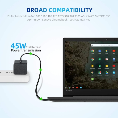 45&nbsp;W 2,25&nbsp;A – Adaptateur ADL45WCC CA 20&nbsp;V pour IdeaPad 510-15SAP K 510-15IKB 110-14IBR 15-15RD K 110-110LCD Ideapad 110 510 710S Flex