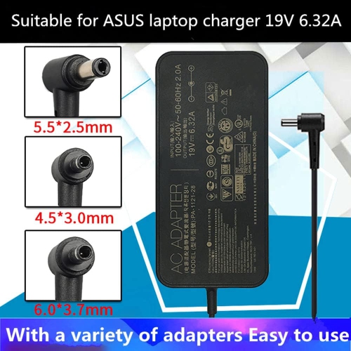 120W AC Adapter Compatible Asus Laptop Charge A15-120P1A PA-1121-28 ROG GL551J GL552VW GL553V GL752VW GL753VE N550JK N550JX ZX53VW FX53VD G56JK N56JR