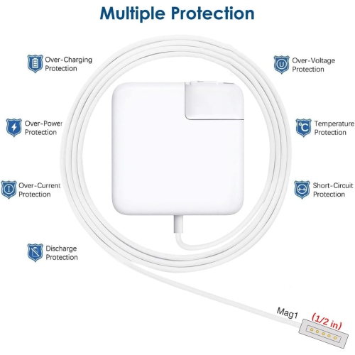 Mac Book Pro Charger-85W L-Tip Power Adapter, Replacement Charger for Mac Book Pro 15 inch - 17 inch