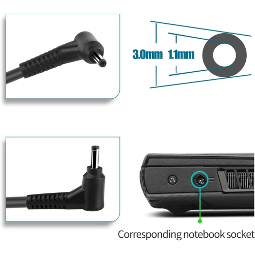 65W 45WAC Charger for Acer Aspire 5 3 1 A315 A314 A317 Swift 5 3 1 Spin 5 3 1 Chromebook R11 R13 11 13 14 15 CB3 CB5 TravelMate Spin Series Model