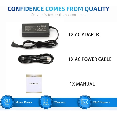N15Q8 Laptop Charger for Acer Chromebook CB3-532 CB3-132 C720 C731 C740 C738T N20C5 N16P1 A11-065N1A Pa-1450-26 ADF-45FE A13-045N2A N15Q9 R11 14 13