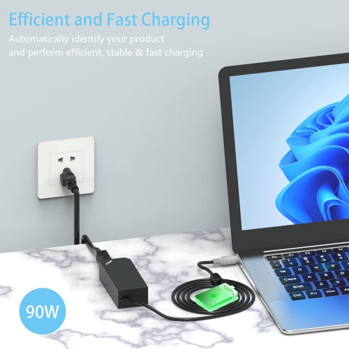 90W 20V 4.5A Laptop Charger Adapter for Lenovo Thinkpad T60 T61 T400 T410 T420 T430 T500 T510 T520 T530 X60 Z60 X120e X130e X200 X201 X220 X230 X61