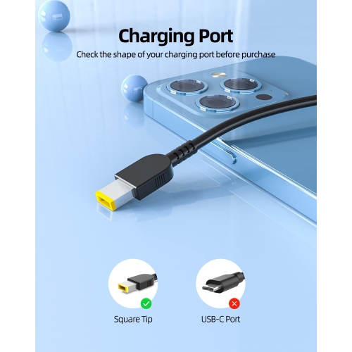 170W AC Charger Fit for Lenovo ThinkPad W541 W540 T540p P50 P51 P52 P53 P70 P71 P73 P1 P15 P16 P17 T15g, Legion 5 S7 Y530 Y540 Y720 Y7000 Y530-15ICH