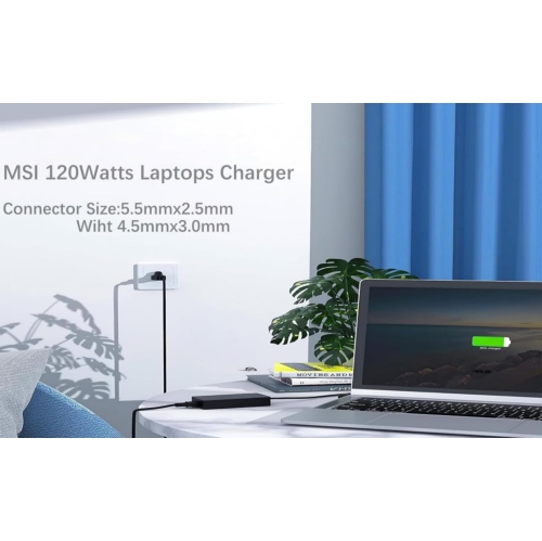 120W Laptop Charger for MSI GE60 GE70 GF63 GP62 GV15 Thin 10SC 11UC MS-16R5 MS-16R7 A12-120P1A A15-120P1A ADP-120MH D adp-120vh d a17-120p2a Chicony