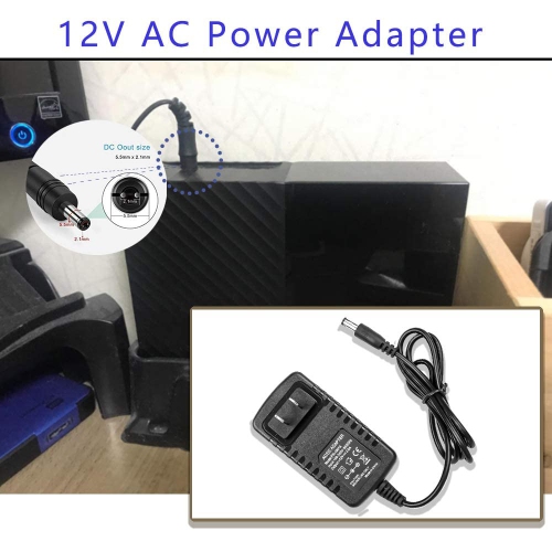 12V DC AC Charger Adapter Fit for Seagate Goflex Freeagent, WD Western Digital My Book Essential External Hard Drive HDD, WD My Cloud Replacement