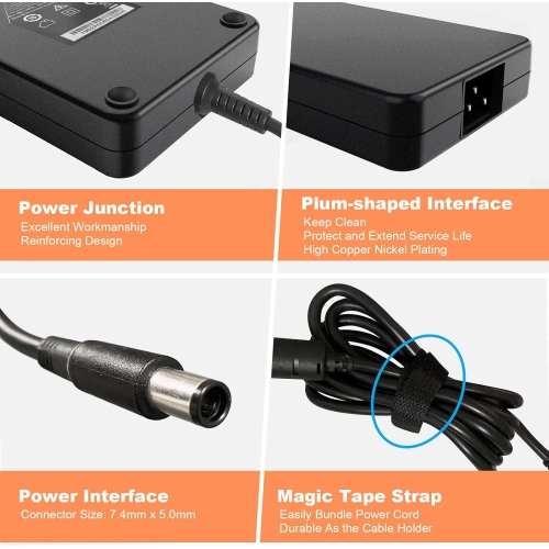 240W AC Charger for Dell Alienware 17 15 13 M15 M17 R1 R2 R3 R4 R5 M17X M18X X51 Dell G3 G5 G7 Dell Precision 7710 7720 7730 7510 7520 7530 PA-9E