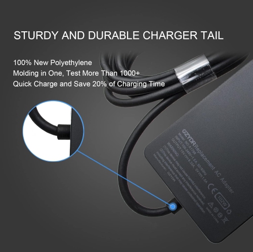 15V 6.33A Surface Book 2 Charger 102W Surface Laptop Power Supply for Microsoft Surface Book 2/3 Surface Laptop 2/3 Surface Pro 7 Pro 6 Pro 5 AC