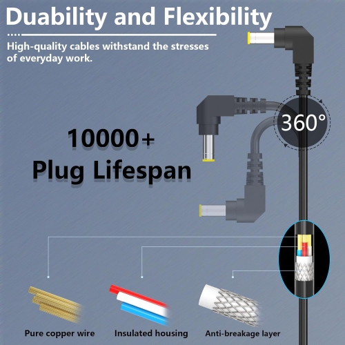 Adaptateur d'alimentation 19&nbsp;V pour moniteur ACL Asus 22 23 24 27 VX238H VX238H-W VX228 VX228H VX248 VX248H VG245 VG245H, ROG Swift PG248Q Strix