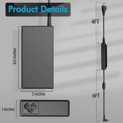 150W AC Charger for HP ZBook 15 15u 15v G3 G4 G5 G6 ZBook Studio 15 G3 G4 G5 G6 OMEN x by HP 15 17 Create G7 Victus 16 Fury 15 17 G7 G8 ADP-150XB B