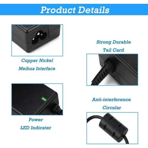 AC Charger 45W for Small Pin Acer Aspire 1 3 5 Chromebook 11 R11 13a515-46 A515-55 A515-56 A515-54 a18-045n2a sp513-54n pa-1450-26