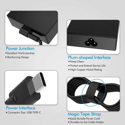 100W USB C AC Charger for ASUS ROG Flow Z13 GZ301 GZ301Z ASUS ROG Flow X13 GV301 GV301Q GV301R A20-100P1A Laptop Power Supply Adapter Cord