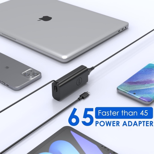 New Slim 65W USB C Charger for Dell Latitude 5420 5520 5530 5430 7420 7430 7440 Inspiron 14 7425 7420 16 7620 7620 2-in-1 5630 Chromebook 3100 XPS 13