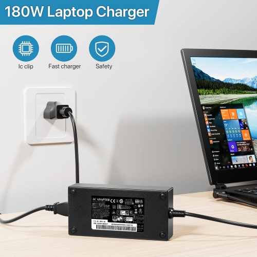 180W 150W 20V Charger for MSI Katana GF66 GF76, MSI Pulse GL66 GL76, MSI Pulse WF66 WF76, MSI Stealth 15M, MSI Creator M16, MSI Crosshair 15 17, MSI