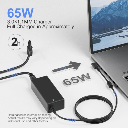65W Acer Laptop Charger for Acer Aspire 1 3 5 R15 Charger N15Q8 N15Q9 N16P1 N20C5 Slim A515-54 Chromebook C720 C738T C740 Spin 1 3 5 Swift 3 AC