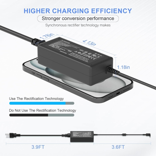 65W Acer Laptop Charger for Acer Aspire 1 3 5 R15 Charger N15Q8 N15Q9 N16P1 N20C5 Slim A515-54 Chromebook C720 C738T C740 Spin 1 3 5 Swift 3 AC