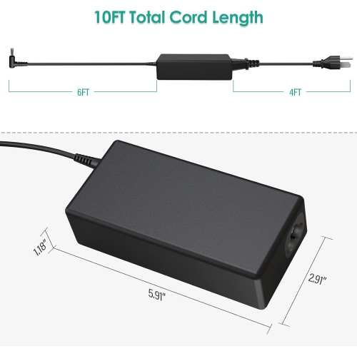 65W AC Adapter Laptop Charger for HP Pavilion x360 11 13 15 17 Probook 450 440 455 650 Elitebook 830 G5 / 840 G3 G4 G5 19.5V 3.33A Laptop Power Blue