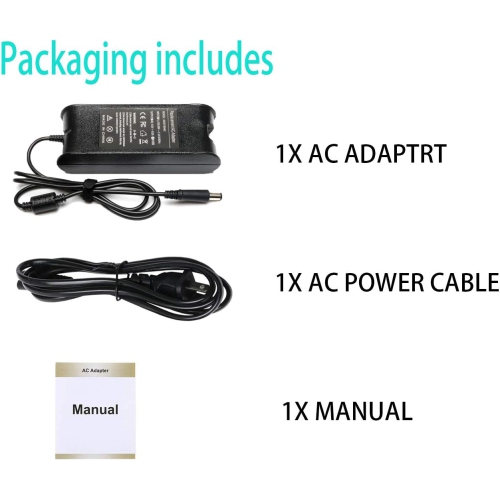 90W Laptop Charger for Dell Latitude 5540 5480 5580 7390 7420 7480 E6220 E6230 E6320 E6330 E6400 E6410 E6420 E6430 E6440 E6500 E6510 E6520 E6530